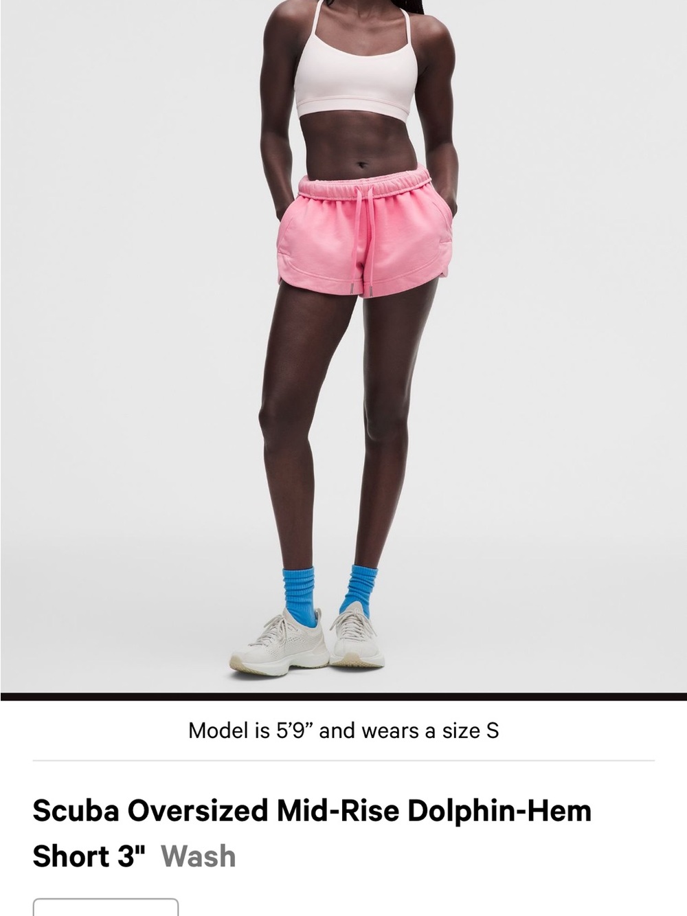 lululemon athletica Pink Scuba Dolphin-Hem Athletic Shorts